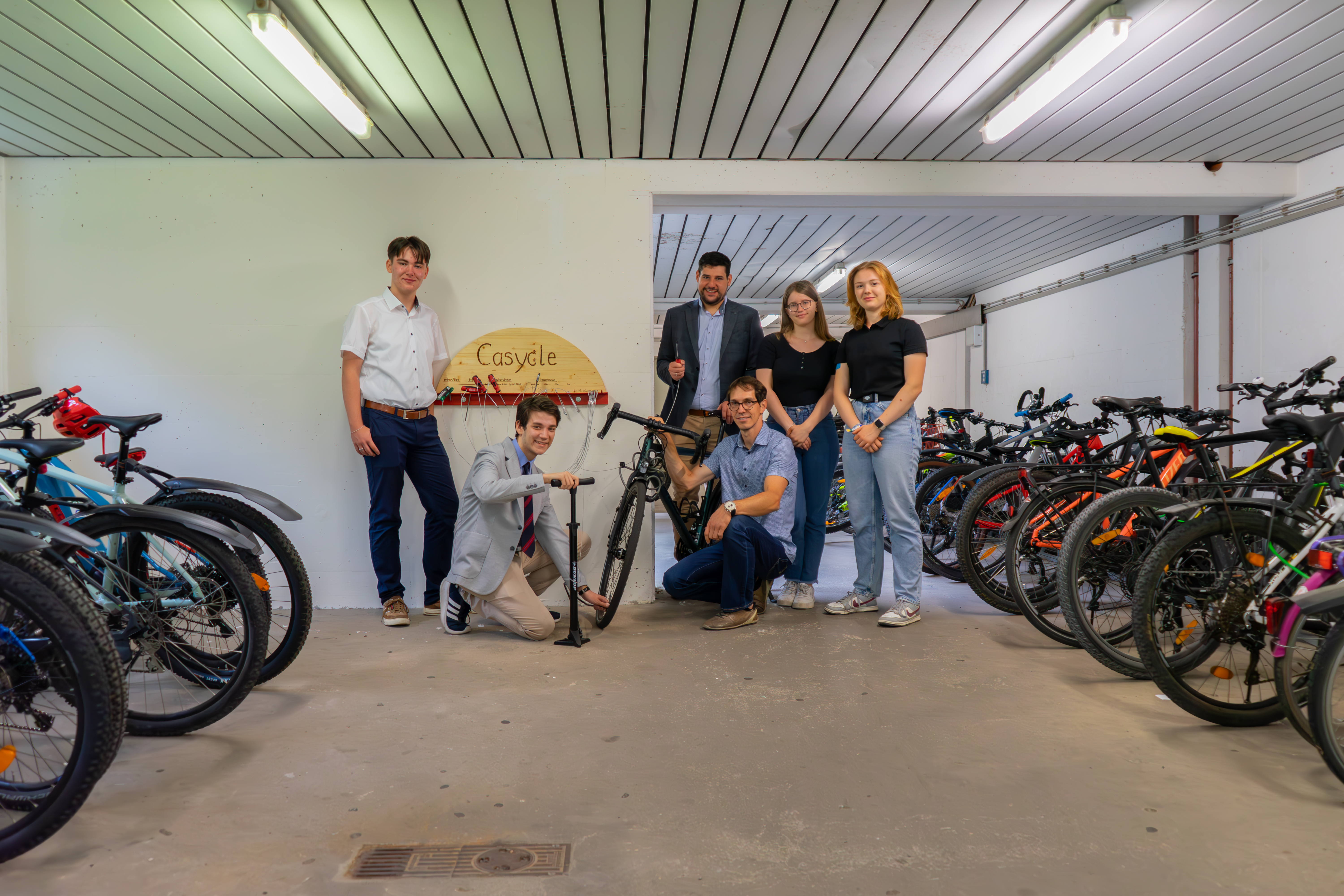 Die AG Umwelt mit Herrn Sauerteig